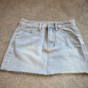 Denim Mini Skirt